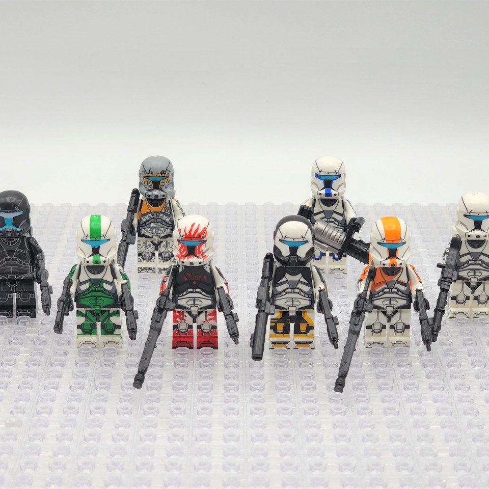 Star Wars Republic Commando Clones Minifigure Set - Brikzz