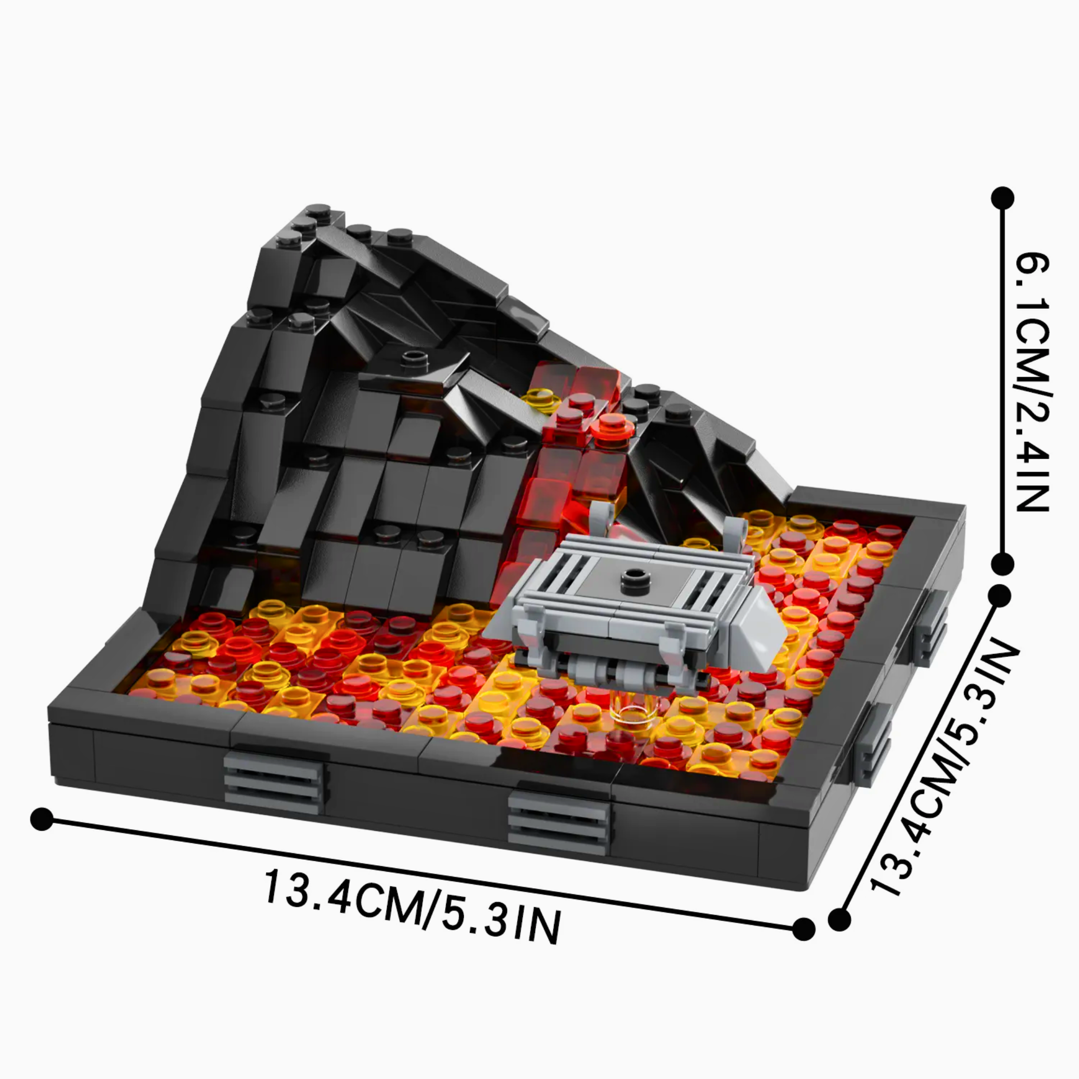 Duel on Mustafar Diorama MOC Building Set – 312pcs - Image 5