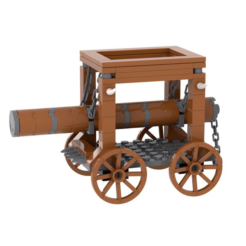 Medieval Battering Ram Siege Weapon Building Blocks Set - Image 2