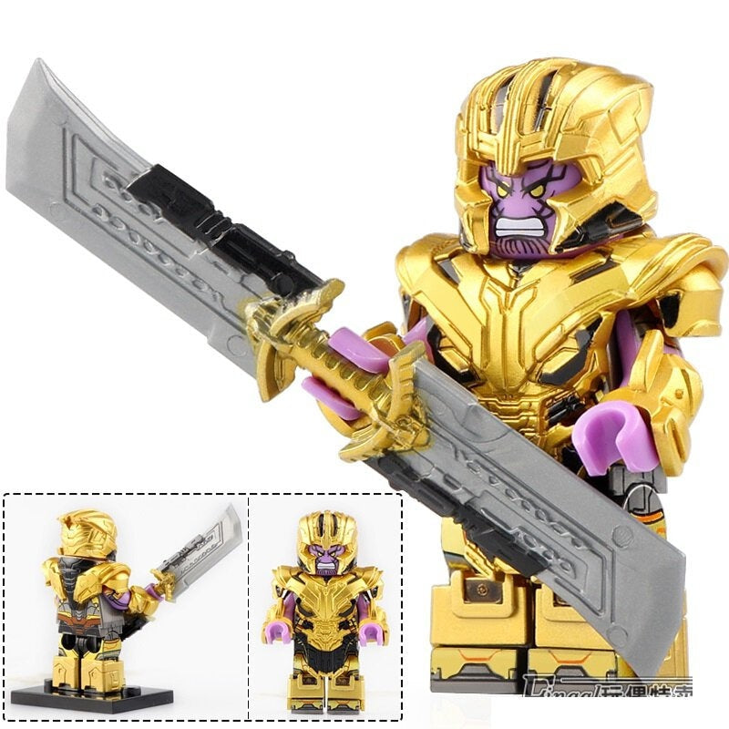 Avengers Thanos Minifigure With Weapons & Accessories