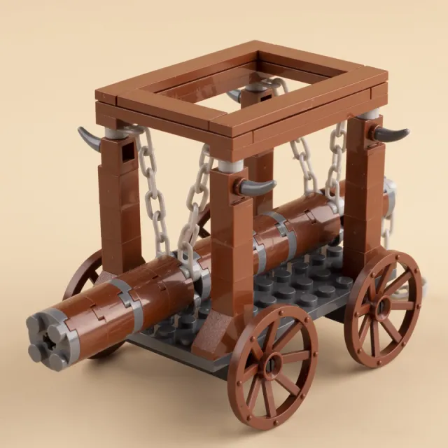 Medieval Battering Ram Siege Weapon Building Blocks Set - Image 5