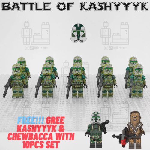 Free!!! Gree Kashyyyk & Chewbacca With 10pcs Set