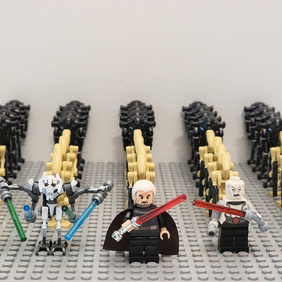 Star Wars Clone Grievous Count Dooku Ventress Minifigure Set