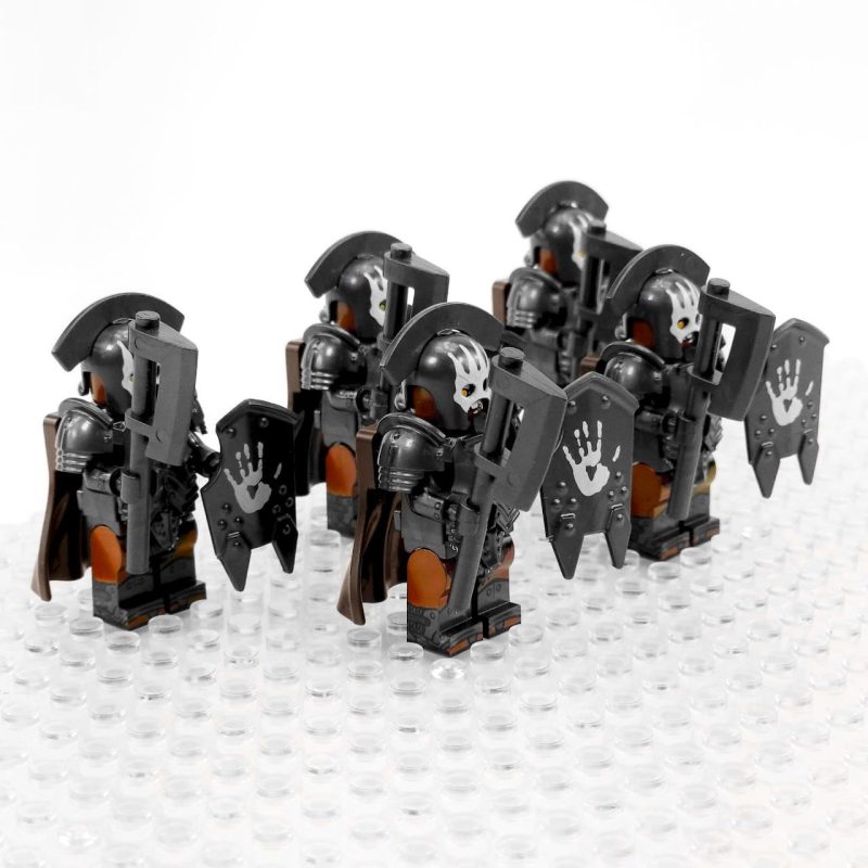 Lord of the Rings Uruk-Hai Commander Infantry Minifigure Set of 5pcs ...