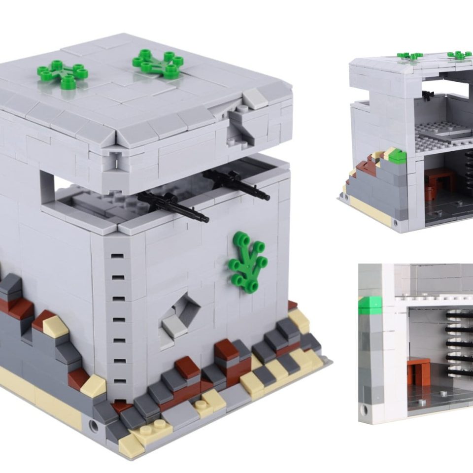 WWII Concrete Bunker Building Blocks Set