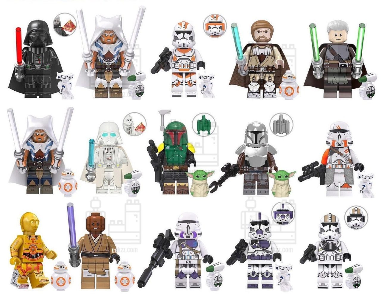 Star Wars NEW Minifigures List With Weapons