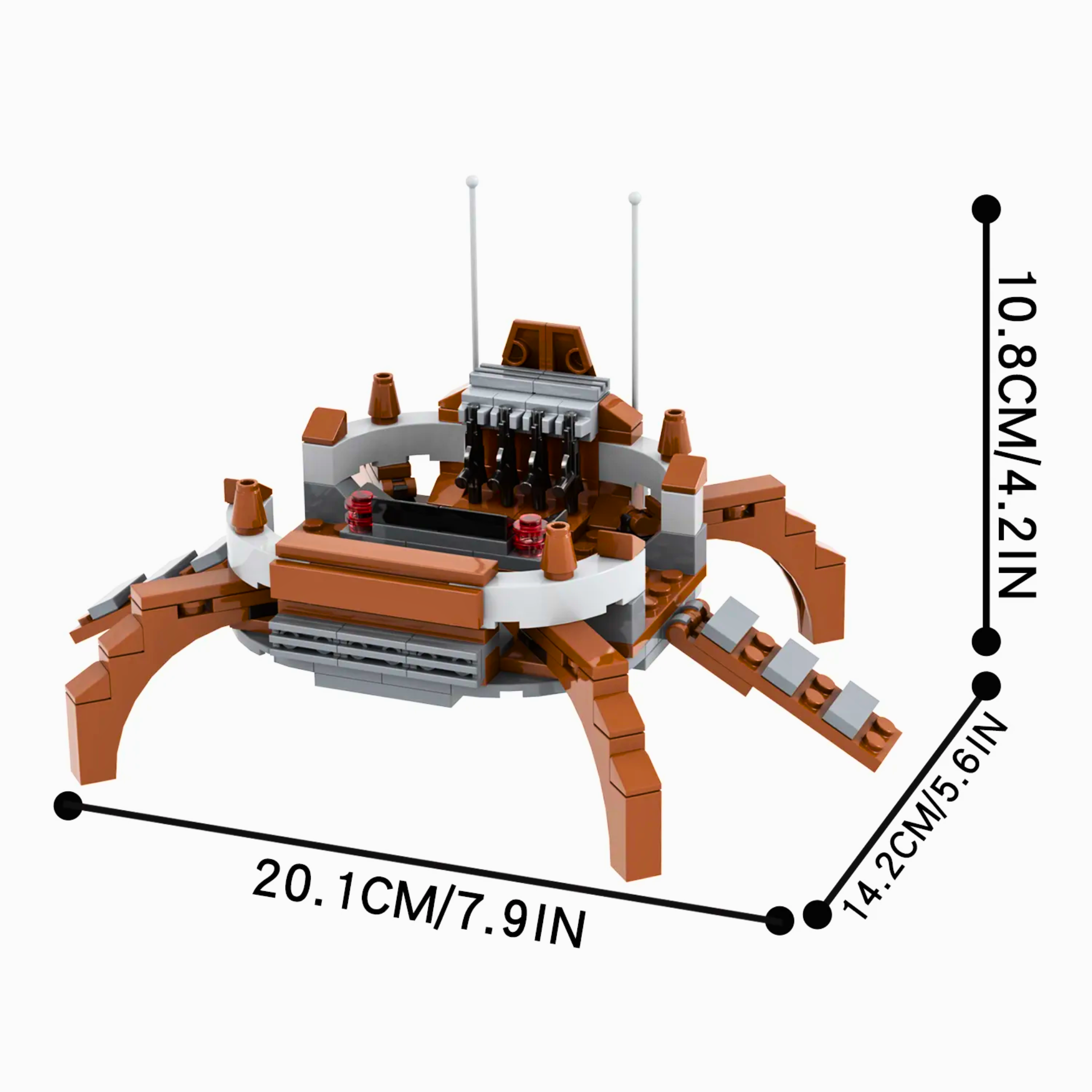 Battle Droid Separatist Command Center MOC Building Set - 158pcs