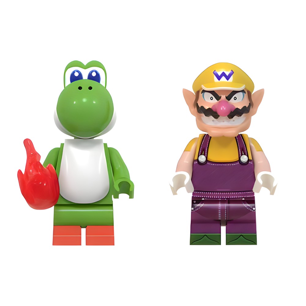 Super Mario Brothers Bowser Mario Luigi Toad Princess Yoshi Minifigure Set  of 10pcs – Brikzz