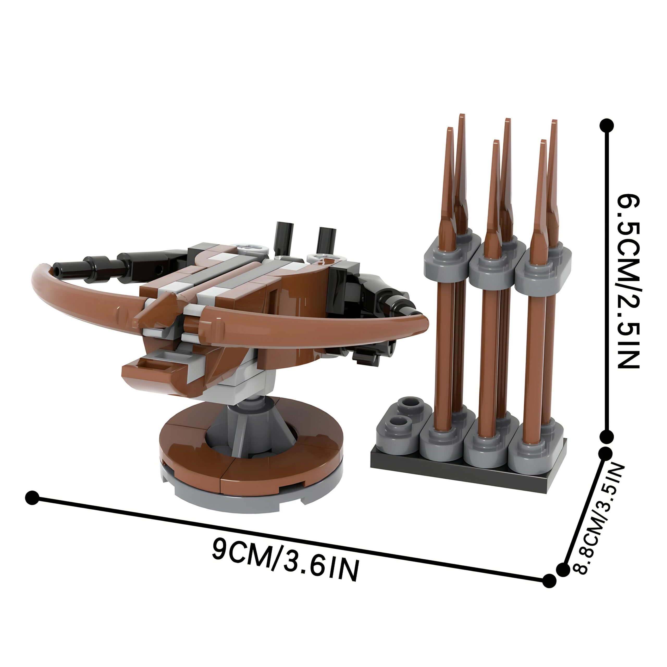 Medieval Bow and Arrow Siege Weapon MOC Building Set - Image 2