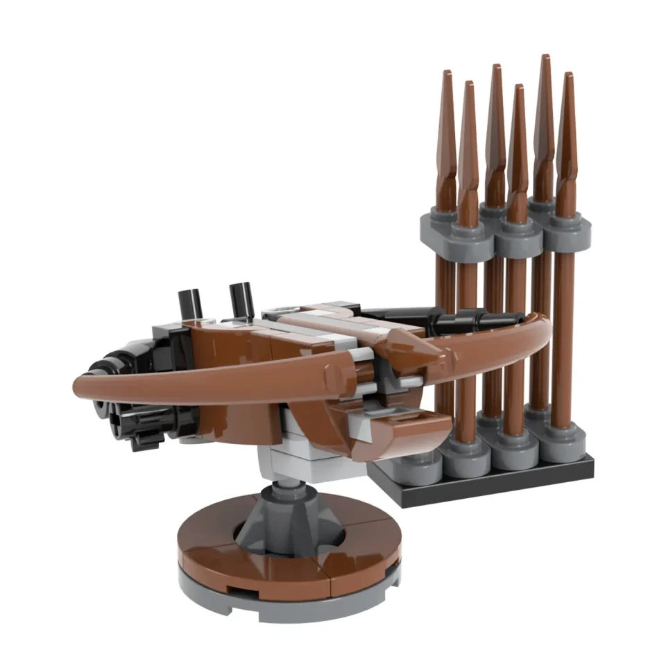 Medieval Bow and Arrow Siege Weapon MOC Building Set