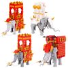 Ancient Warfare Elephants: Set of 4 Maxifigures with Detailed Houdah & Military Gear