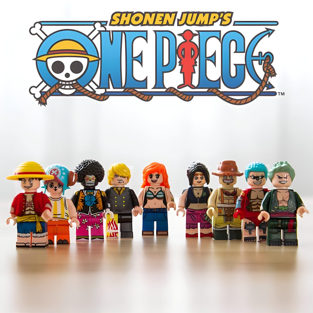 One Piece Anime Thousand Sunny Pirate Ship MOC Set With 9pcs