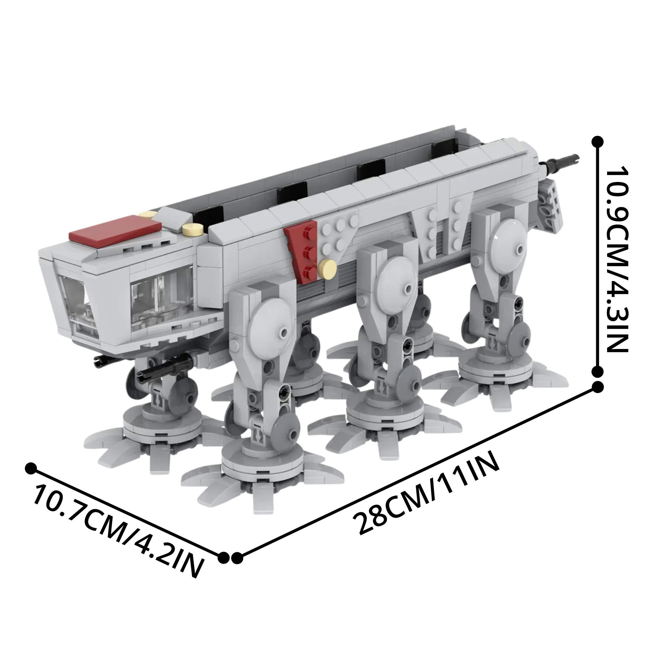 AT-OT All-Terrain Open Transport MOC Building Set – 556pcs - Image 7