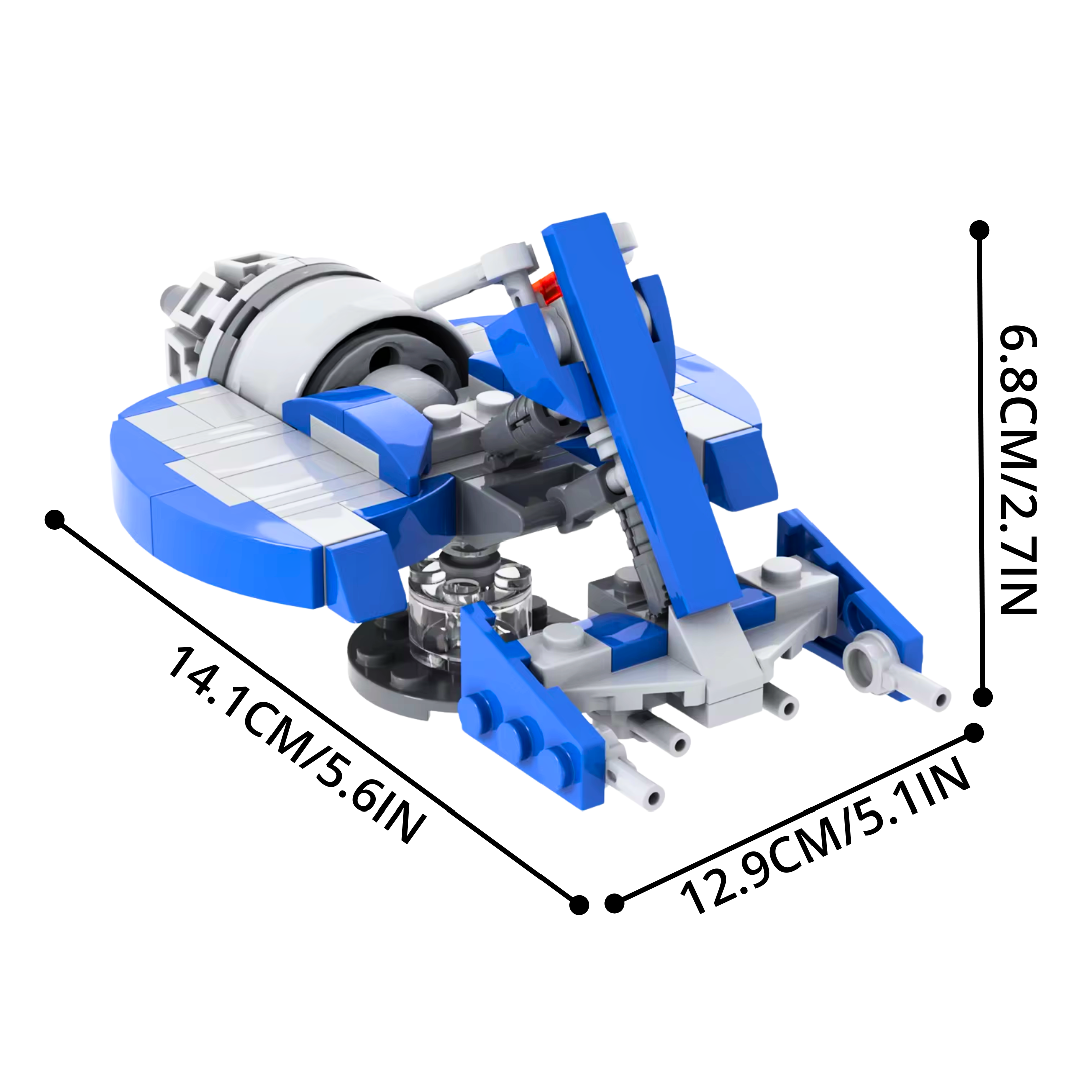 General Grievous Combat Speeder MOC Building Set – 112pcs - Image 6