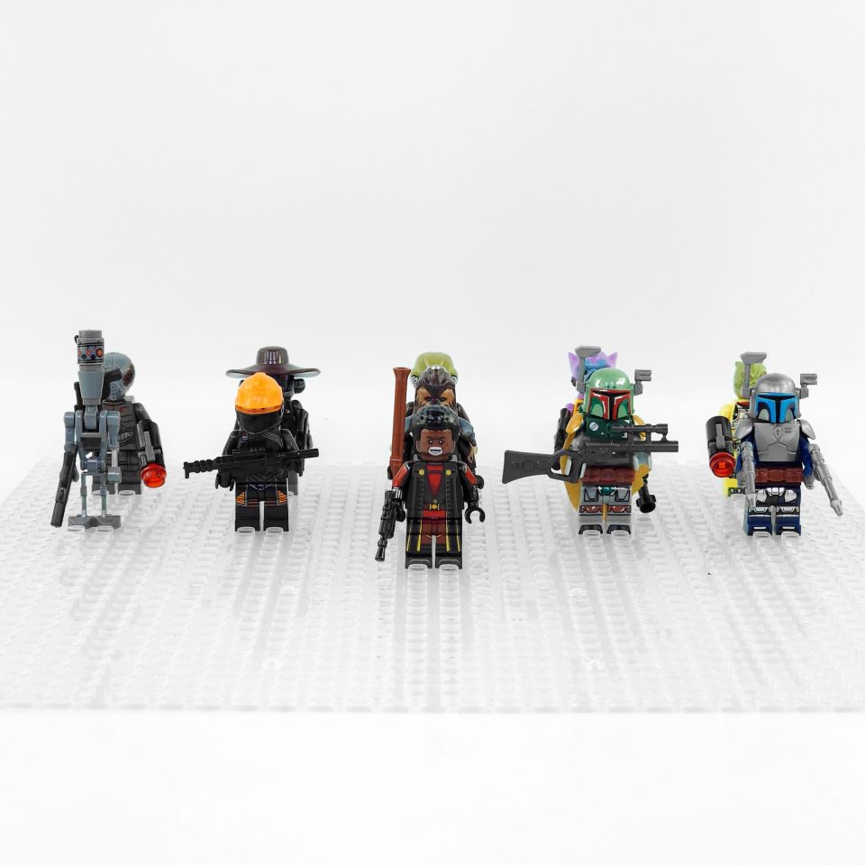 Star Wars Bounty Hunter Guild Minifigure Set With Weapons