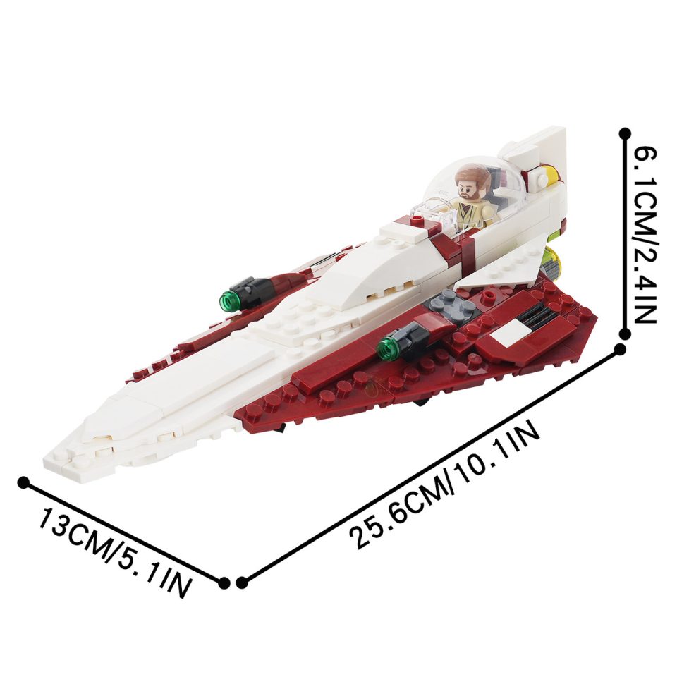 Star Wars Obi Wan Starfighter MOC Building Set-1