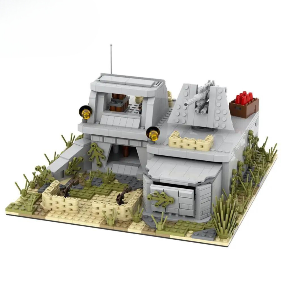 WWII Military Bunker Outpost Building Blocks Set