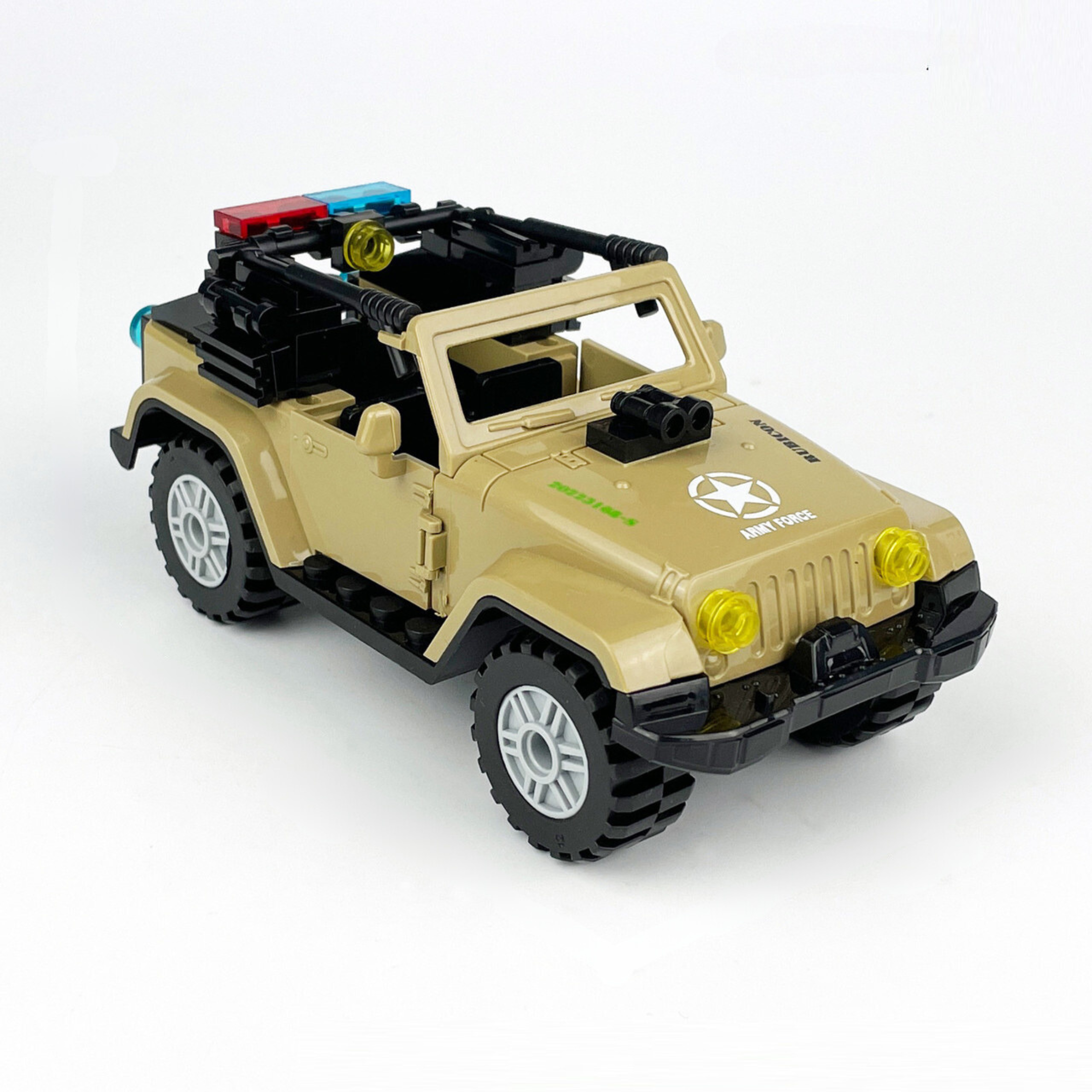 Military Patrol Jeep Building Blocks Set - Image 2
