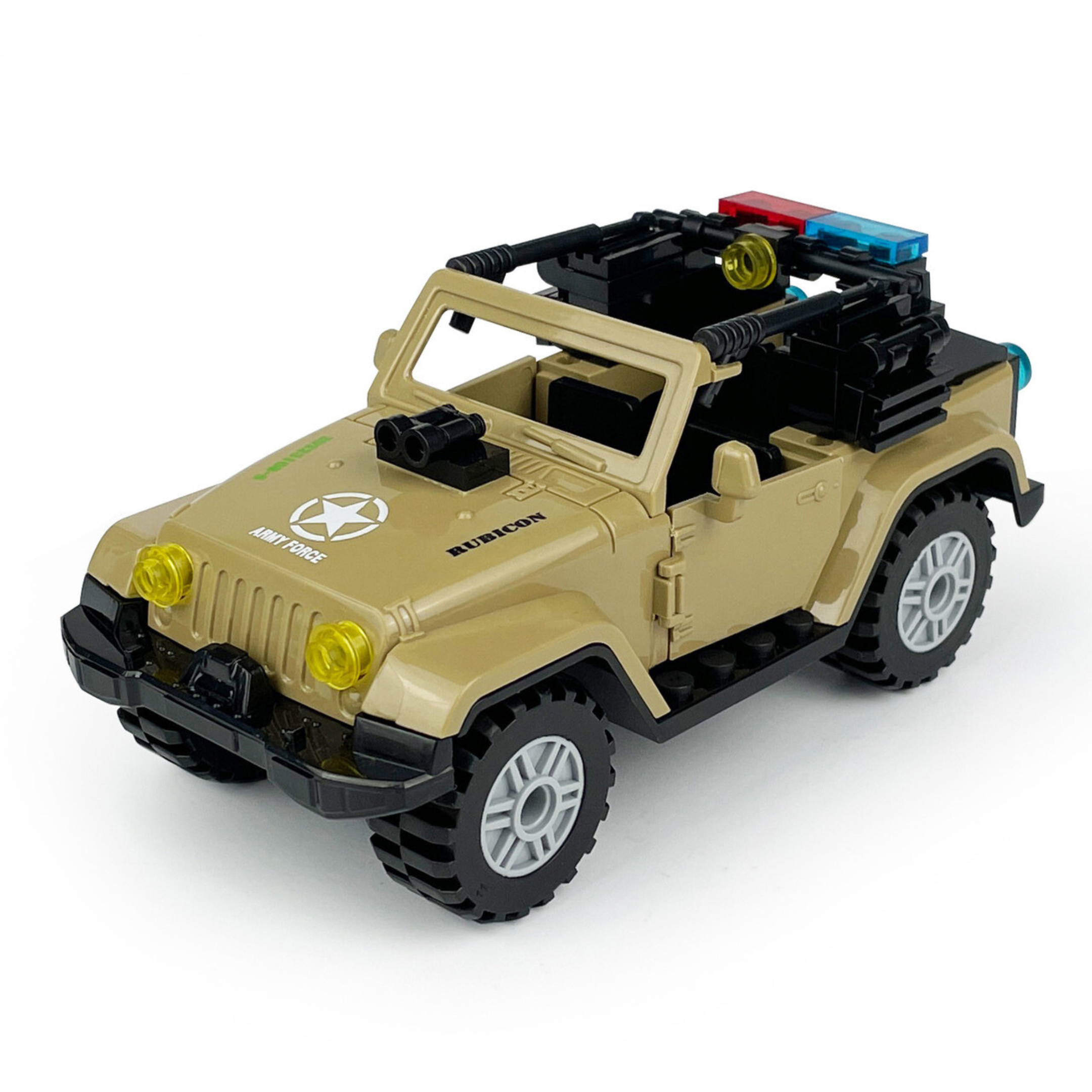 Military Patrol Jeep Building Blocks Set