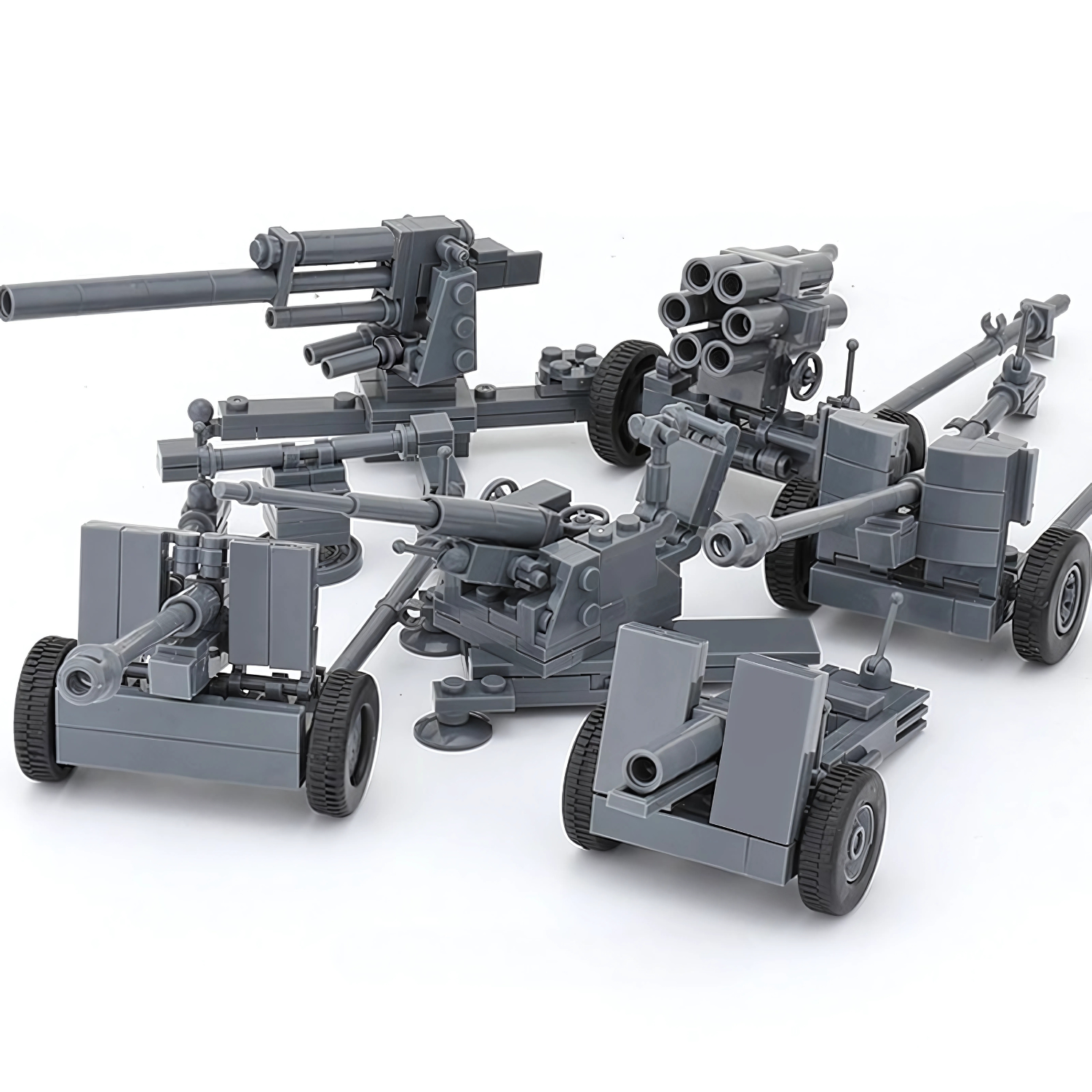 WW2 German Artillery Brigade Building Blocks Set