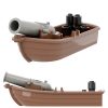 Pirate Gunboat Building Blocks Set - Cannon Boat (10pcs)