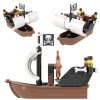 Pirate Dinghy Building Blocks Set - Sailboat Explorer (71pcs)