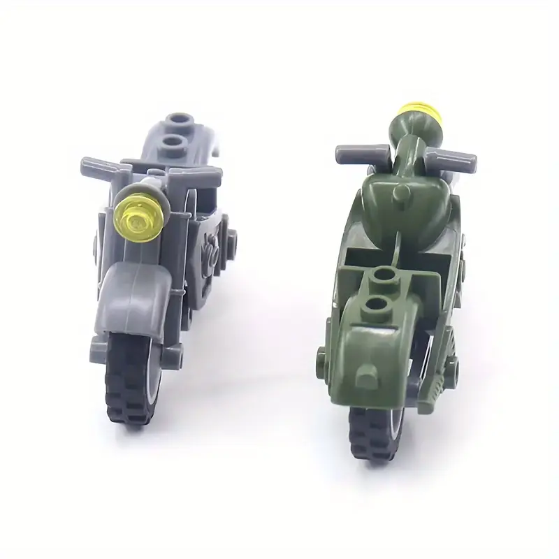 WW2 Military Motorcycle Building Blocks Set - Image 2