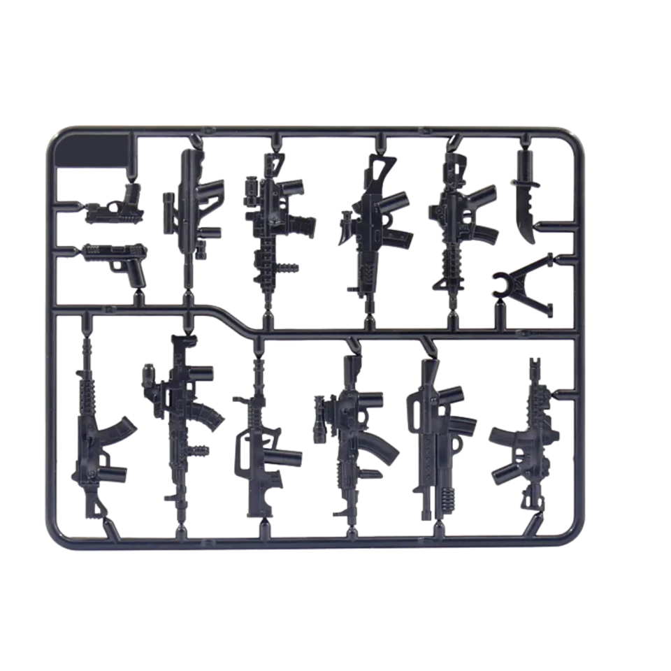 Modern USA Minifigure Weapons & Accessories Pack – Tactical Military Gun Set