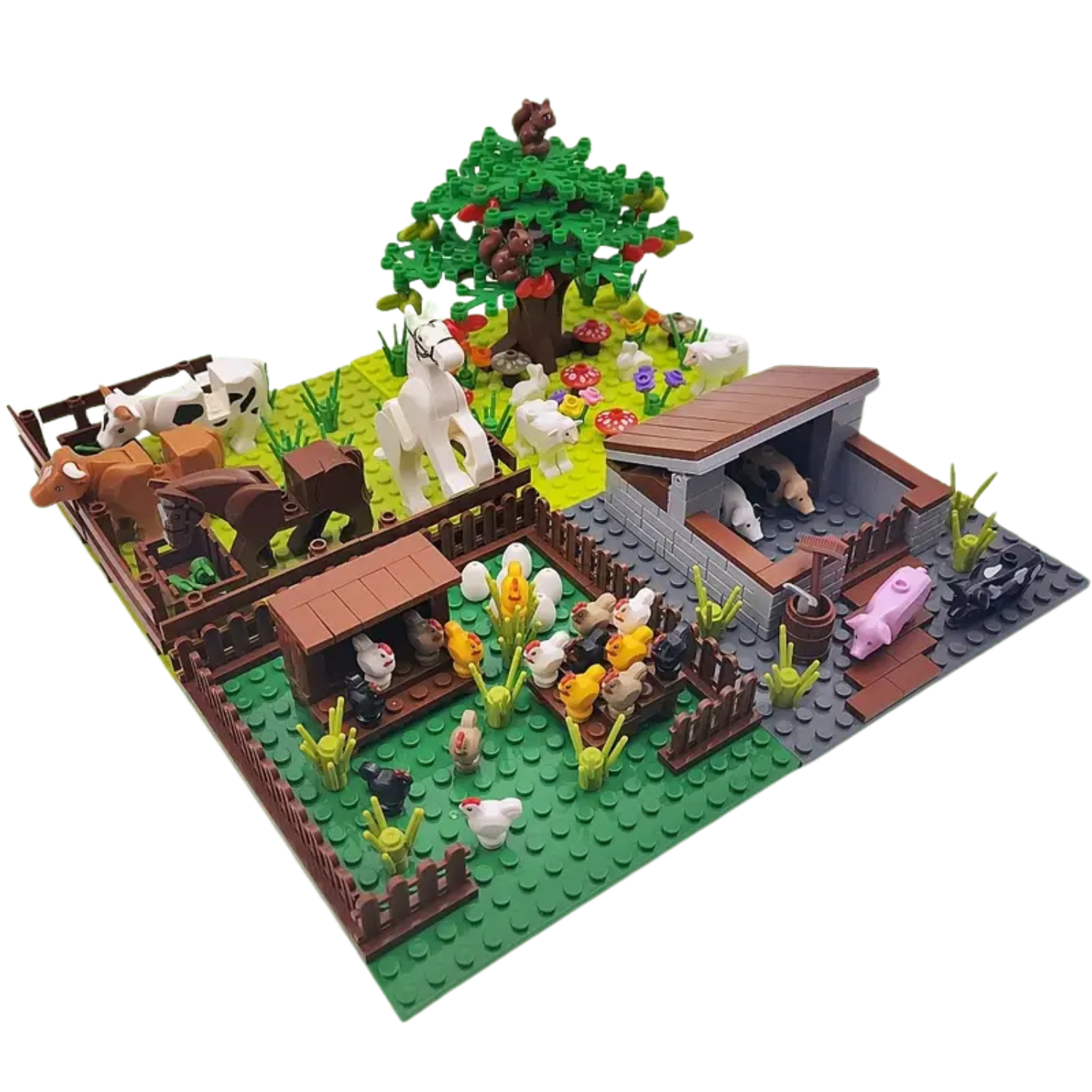 Farm Animals and Vegetable Garden Building Blocks Set Style 2 - Image 3