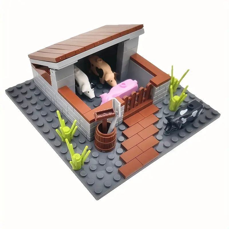 Farm Animals and Vegetable Garden Building Blocks Set Style 2 - Image 5