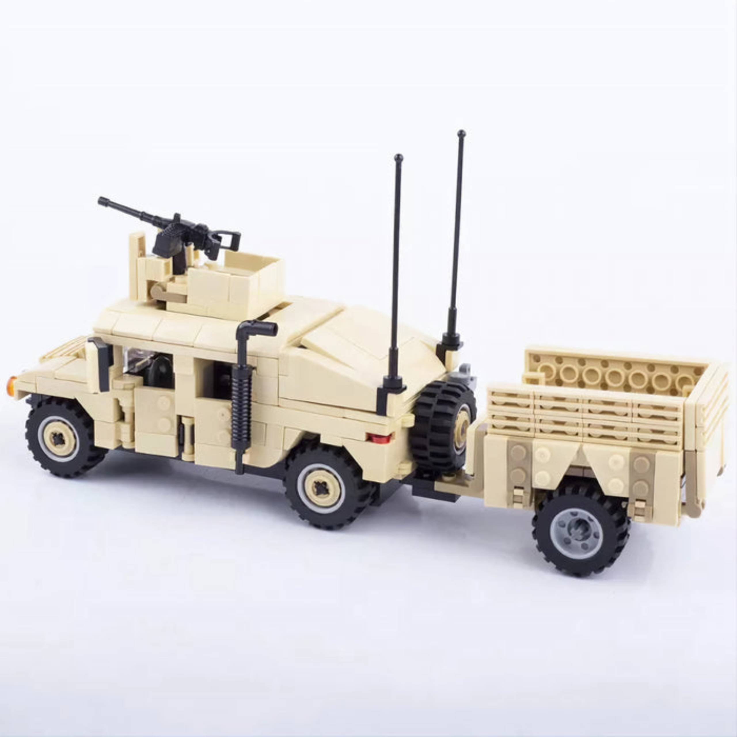 US Desert Humvee Military Vehicle Building Blocks Set - Image 3
