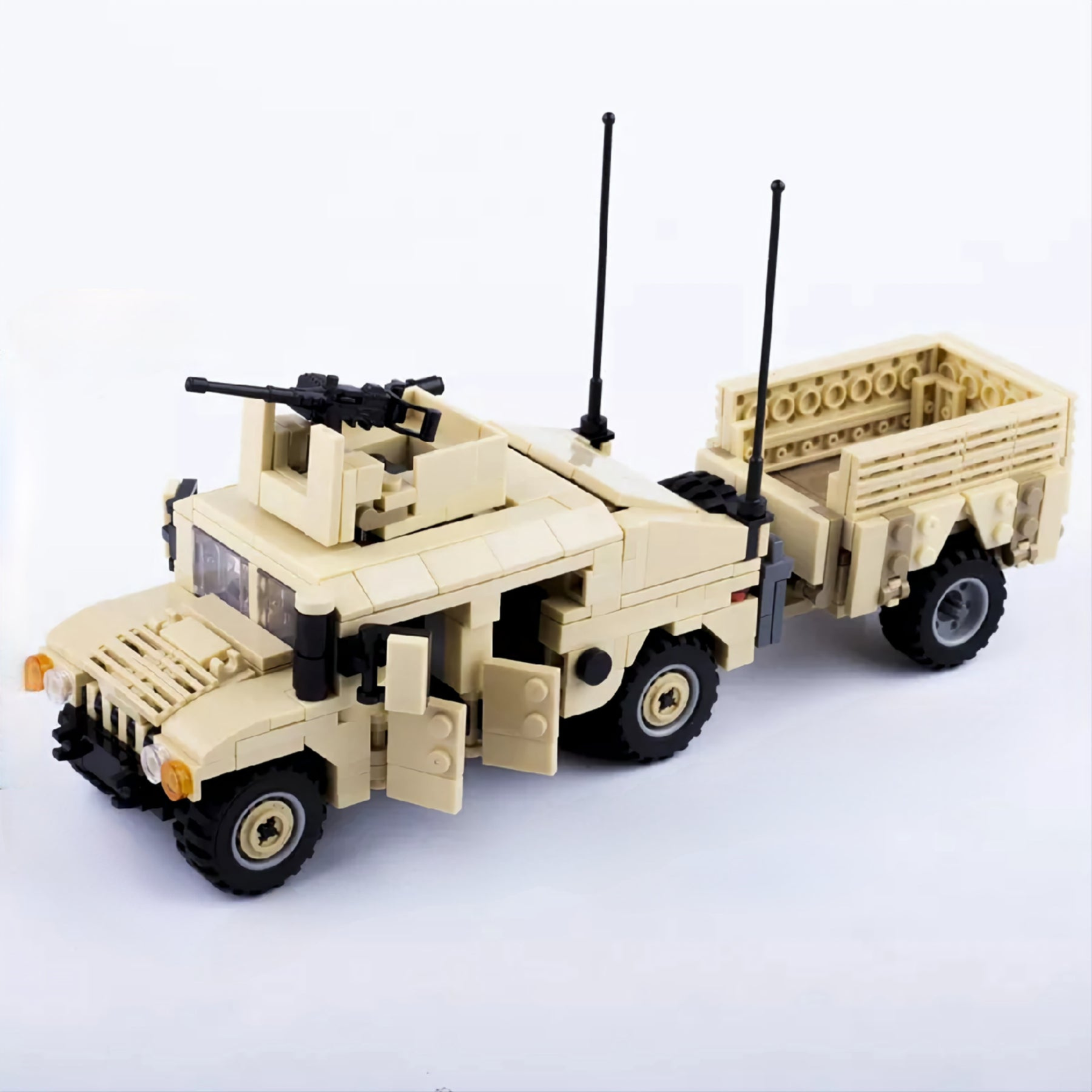 US Desert Humvee Military Vehicle Building Blocks Set