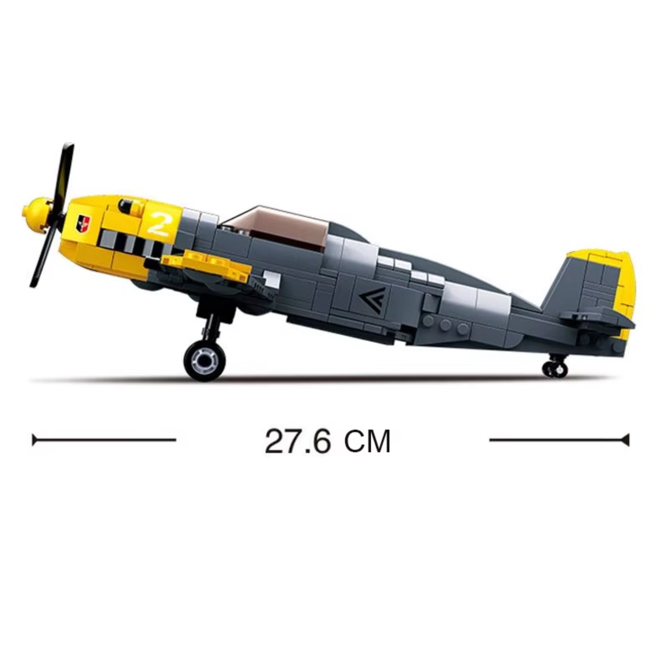WWII German Messerschmitt Bf 109 Fighter Aircraft Building Blocks Set - Image 3