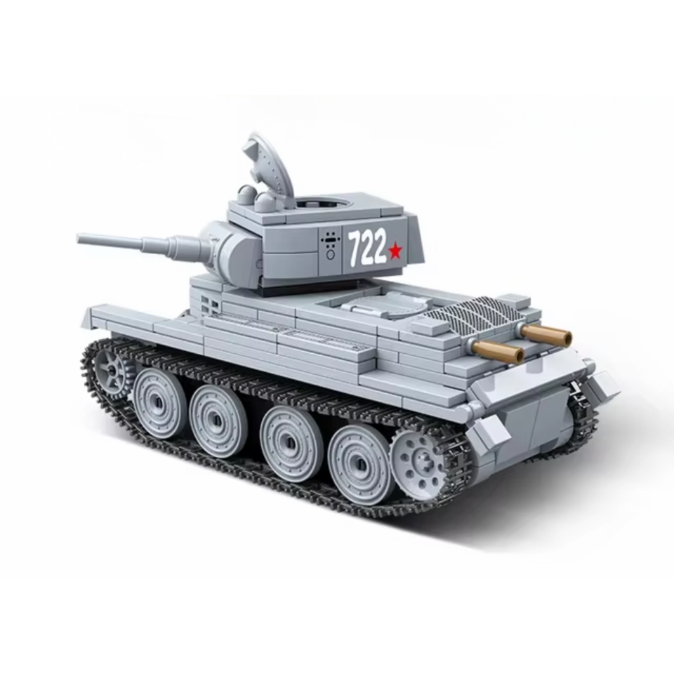 WWII Soviet BT-7 Light Tank Building Blocks Set