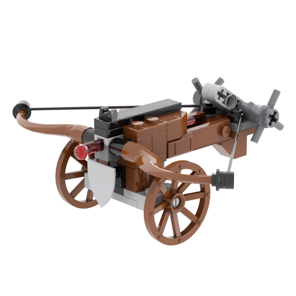 Medieval Ballista Siege Weapon Building Blocks Set