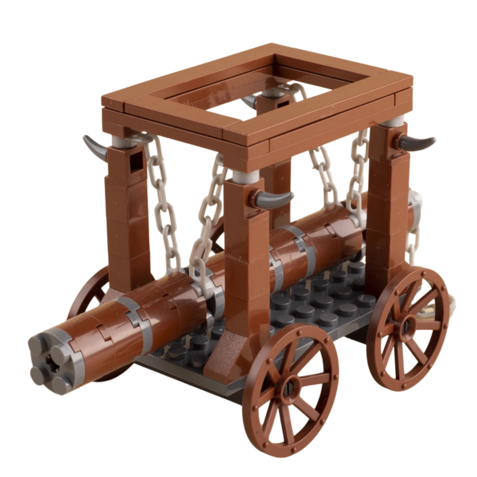 Medieval War & Siege Battering Ram Building Block Set