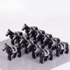 Black Horse Mount with Saddle for Minifigures Building Blocks Set