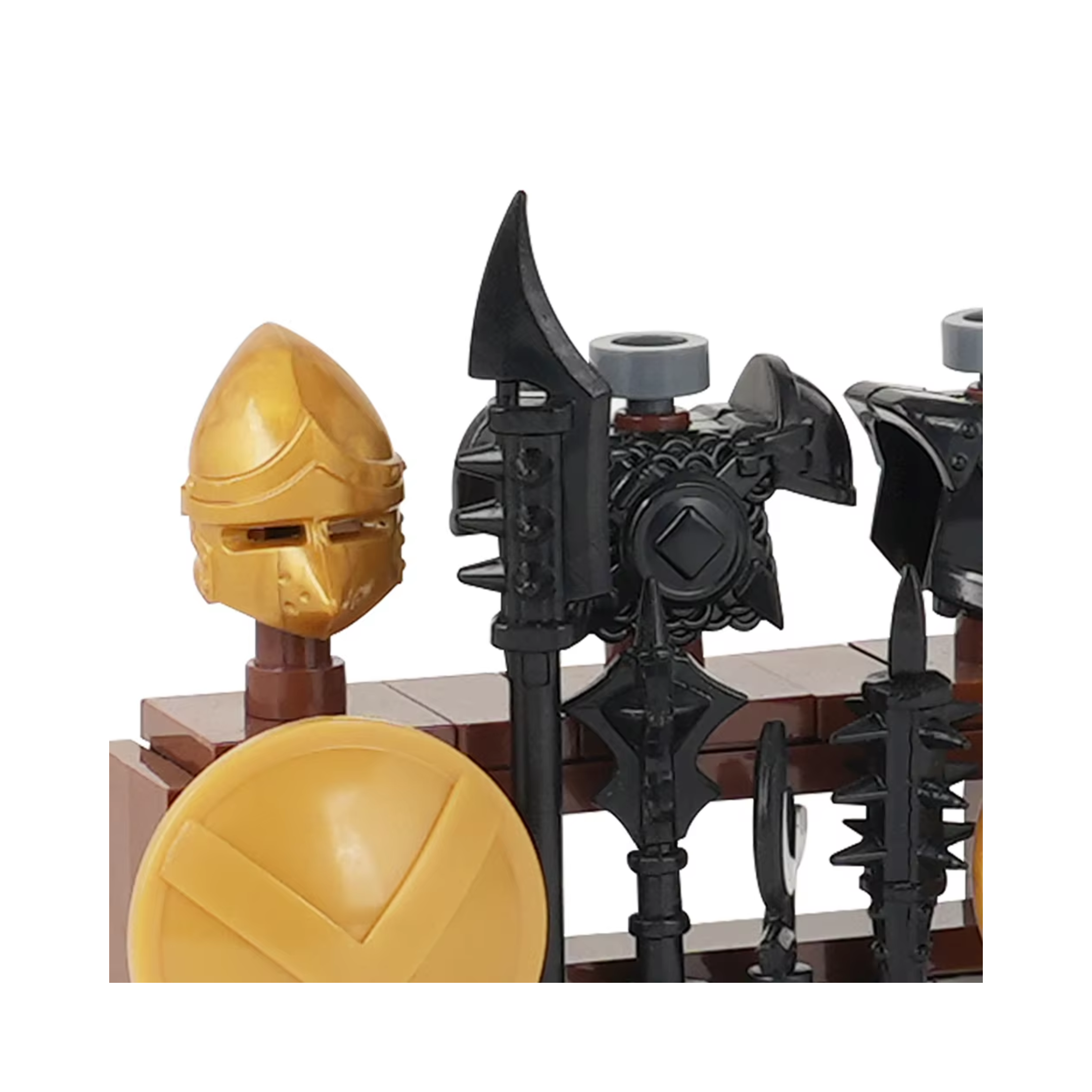 Spartan Warrior Armour and Weapon Rack Building Blocks Set - Image 3
