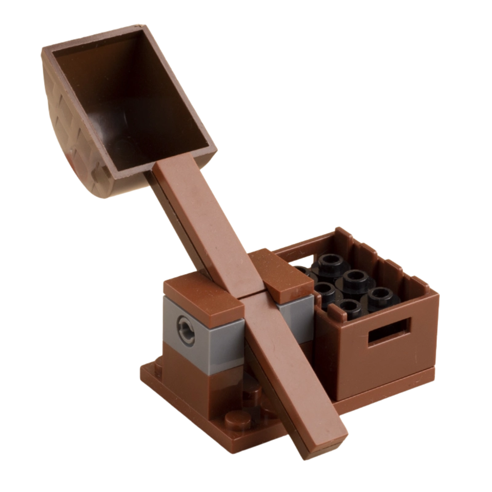 Medieval Catapult Siege Weapon Building Block Set