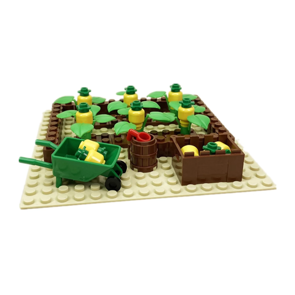 Vegetable Harvest Scene Building Blocks Set