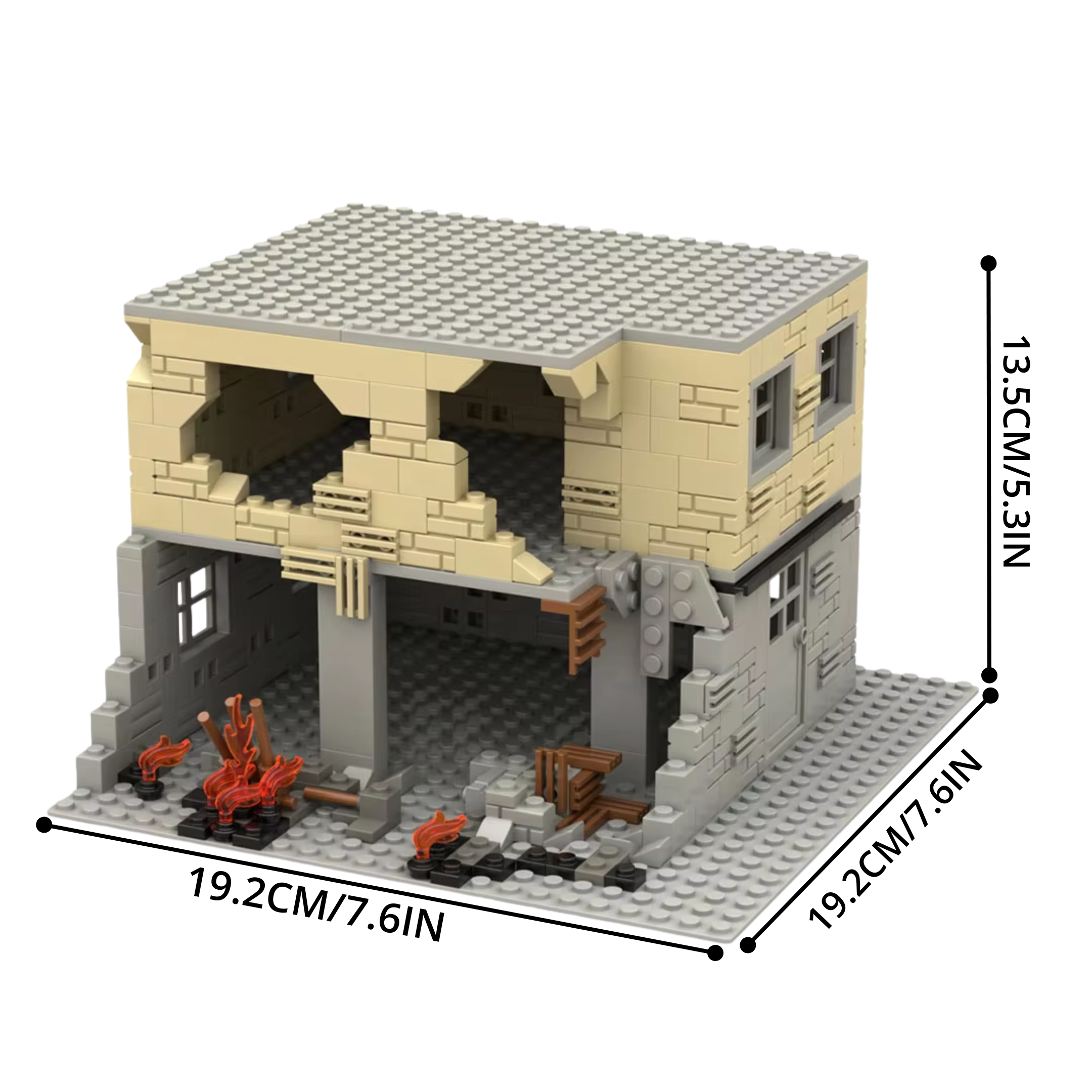 War-Torn Urban Ruins MOC Building Blocks Set - Image 5