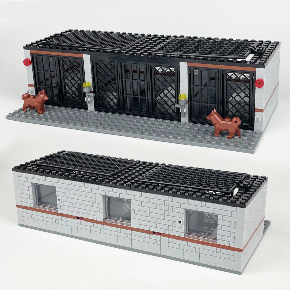 Police K9 Prison Compound Building Blocks Set