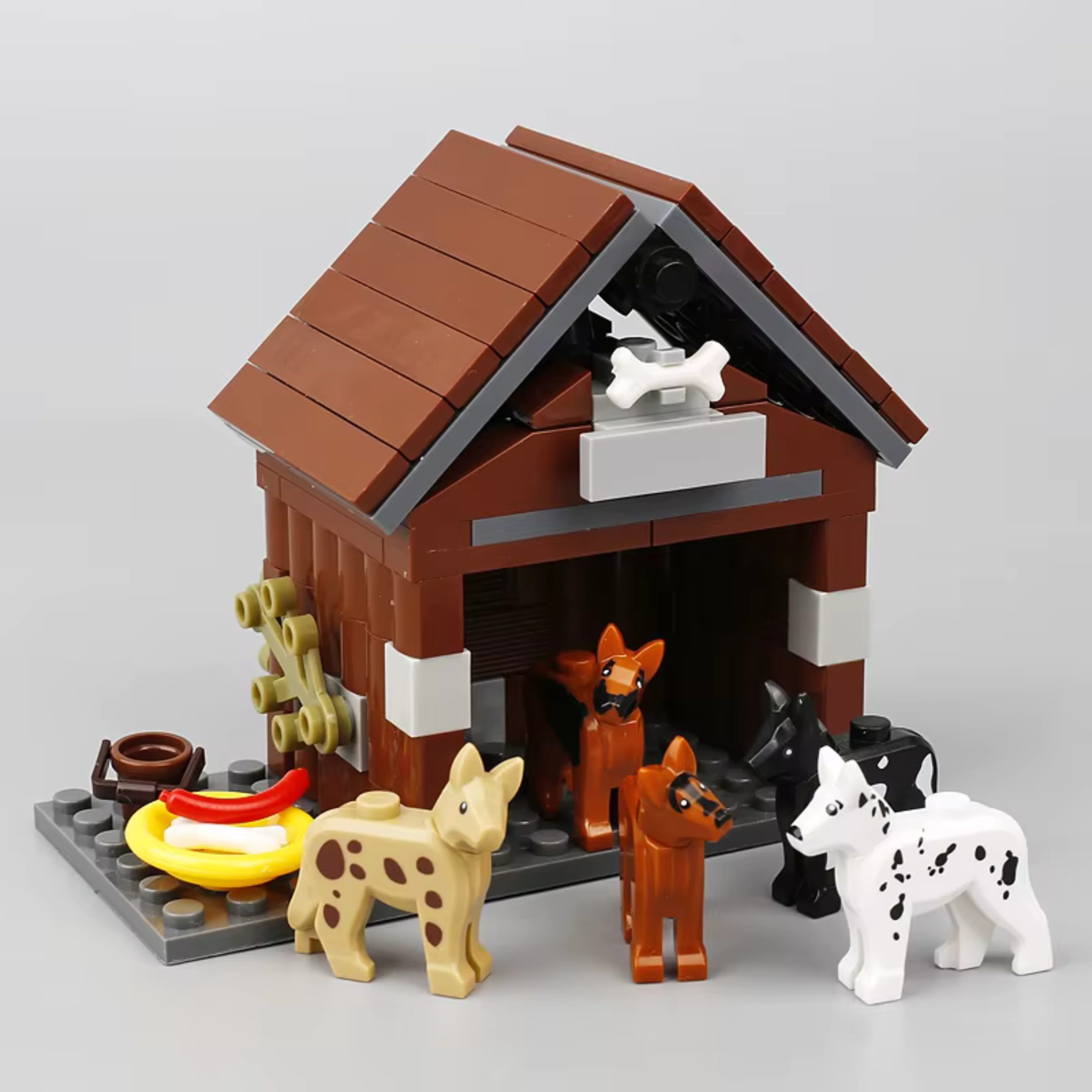 Dog Kennel Farm Building Blocks Set