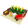 Farm Animal and Corn Field Building Blocks Set