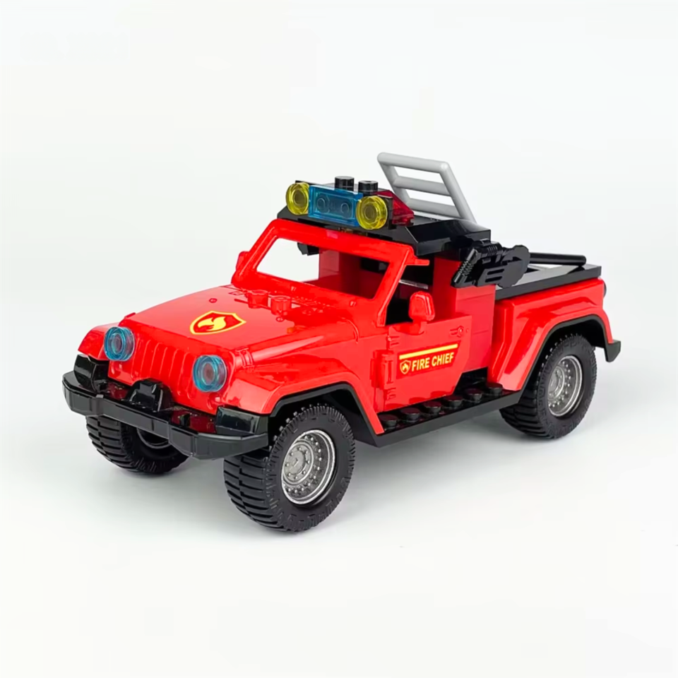 Fire Chief Off-Road Response Vehicle Building Blocks Set