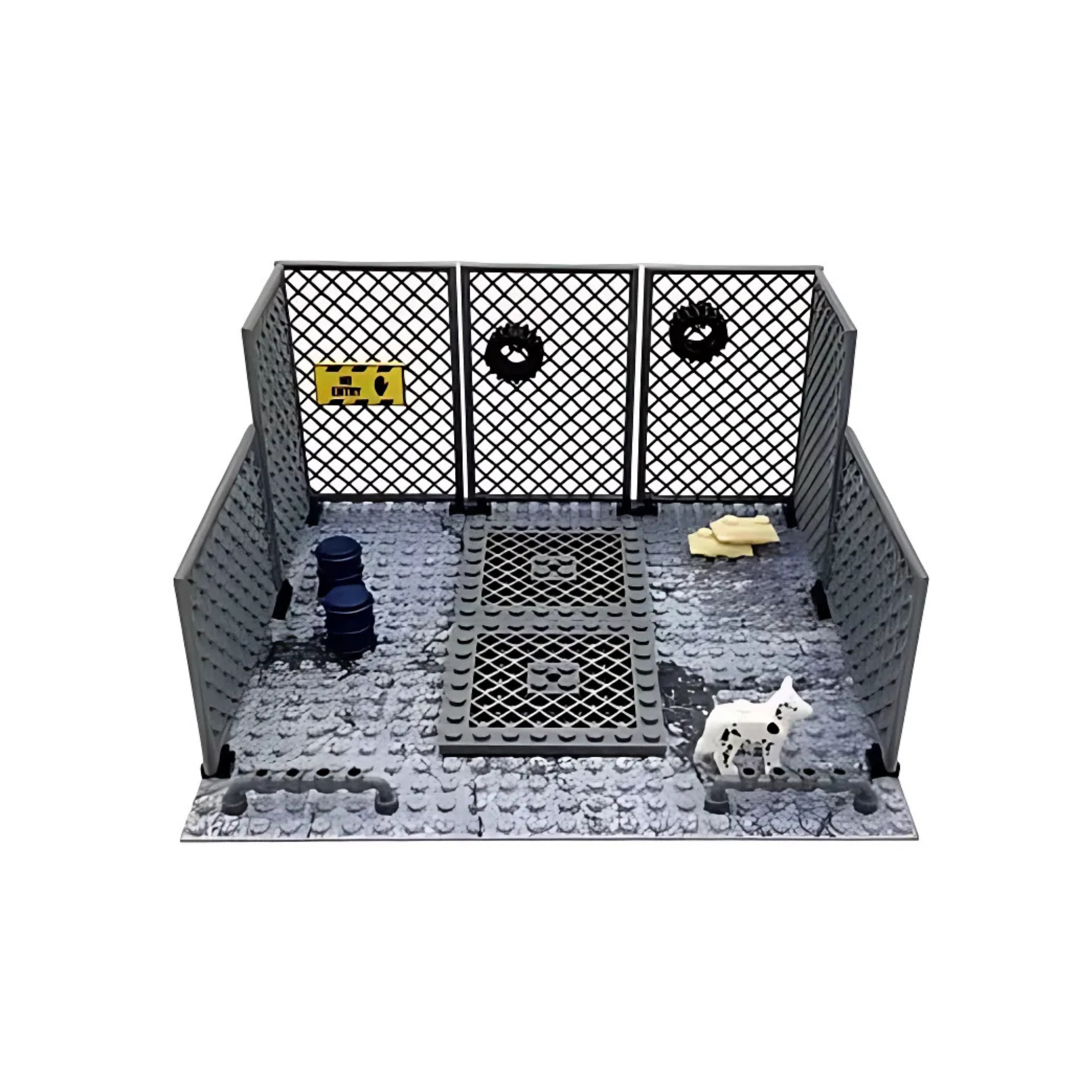 Black SWAT Jeep and Urban Compound Security Building Block Set - Image 4