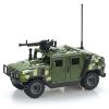 Army Green Military Hummer with Machine Gun & Digital Camo Building Blocks Set