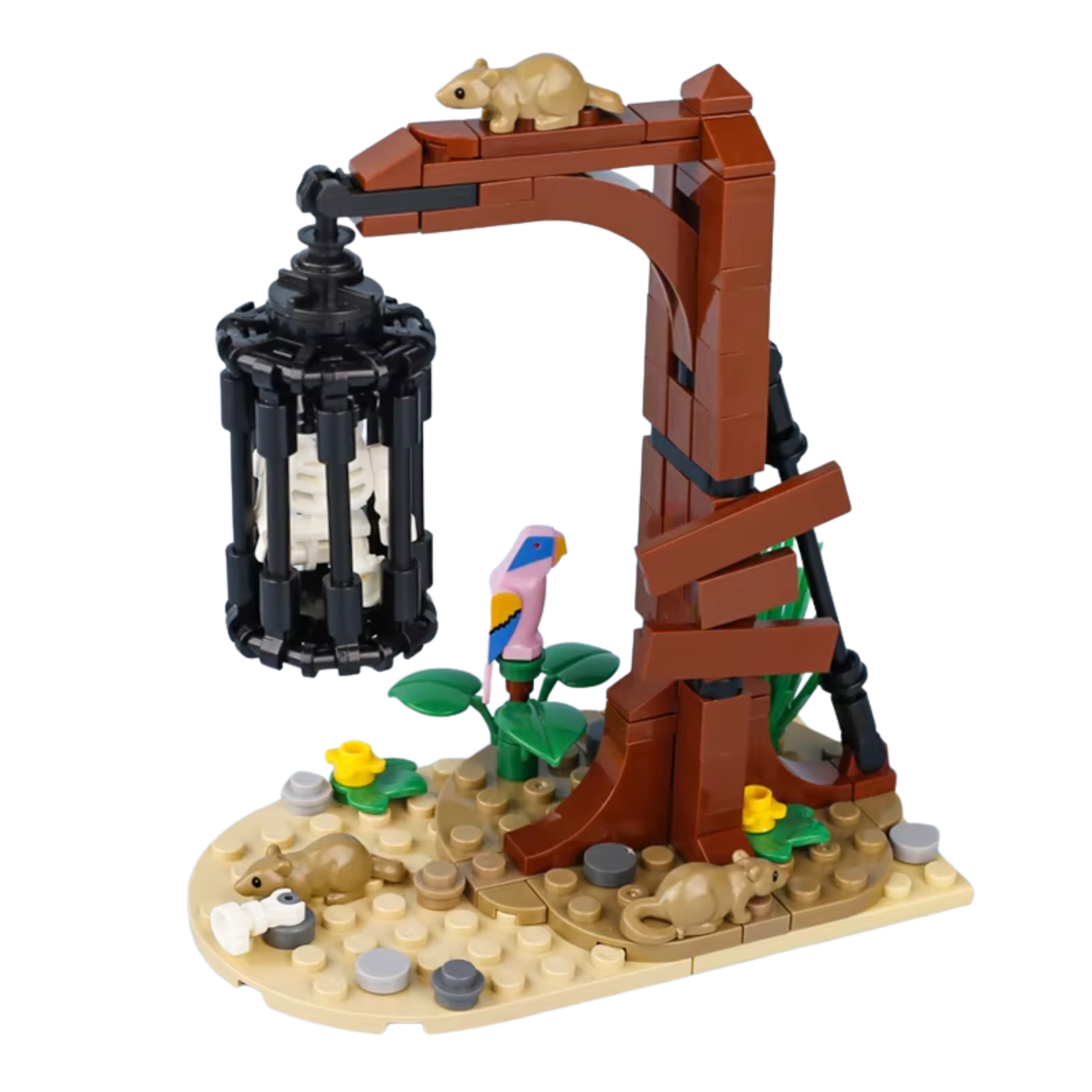 Medieval Hanging Cage Punishment Style 2 Building Blocks Set - Image 2