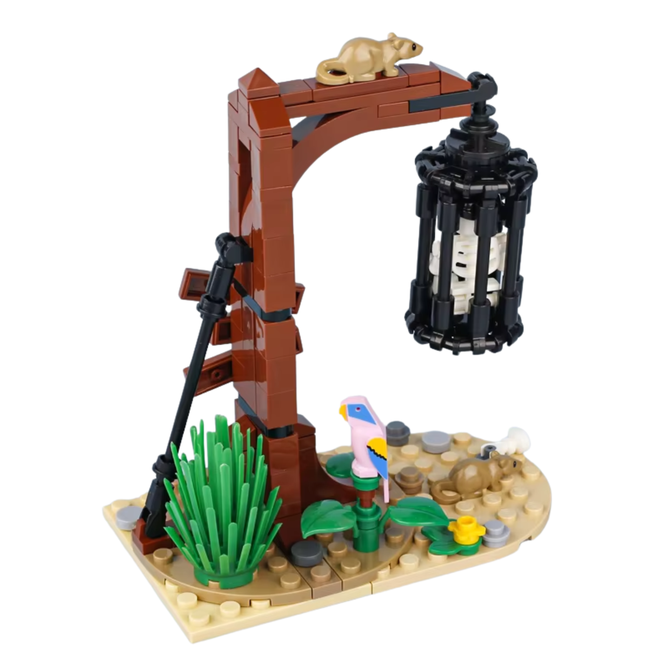 Medieval Hanging Cage Punishment Style 2 Building Blocks Set
