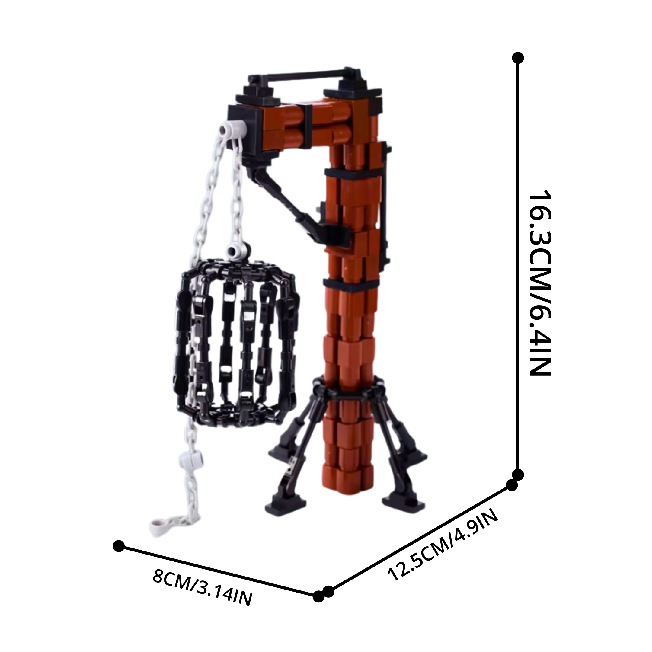 Medieval Hanging Cage Building Blocks Set - Image 3